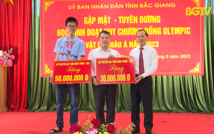 Tuy&ecirc;n dương học sinh đoạt huy chương đồng Olympic Vật l&yacute; ch&acirc;u &Aacute;