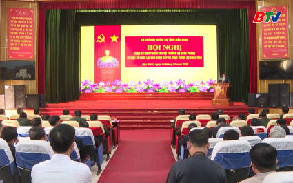 C&ocirc;ng bố Quyết định của Bộ trưởng Bộ Quốc ph&ograve;ng về tổ chức lại Ban CHQS cấp x&atilde; 