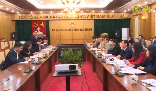 Bộ Lao động, Thương binh v&agrave; X&atilde; hội l&agrave;m việc tại tỉnh Bắc Giang