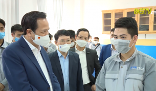Bộ trưởng Bộ Lao động, Thương binh v&agrave; X&atilde; hội l&agrave;m việc tại Bắc Giang