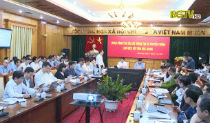Bộ trưởng Bộ Th&ocirc;ng tin V&agrave; Truyền th&ocirc;ng l&agrave;m việc tại tỉnh Bắc Giang