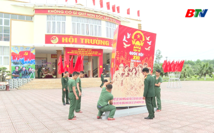 C&aacute;c đơn vị qu&acirc;n đội gấp r&uacute;t chuẩn bị cho ng&agrave;y bầu cử 