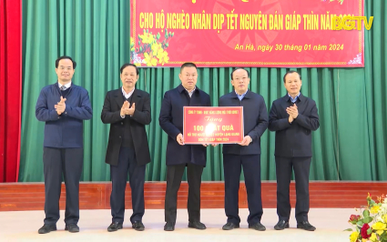 C&aacute;c đồng ch&iacute; l&atilde;nh đạo tỉnh thăm, tặng qu&agrave; nh&acirc;n dịp Tết Nguy&ecirc;n đ&aacute;n Gi&aacute;p Th&igrave;n 2024