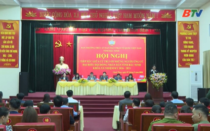 C&aacute;c ứng cử vi&ecirc;n đại biểu HĐND tỉnh tiếp x&uacute;c cử tri phường Cảnh Thụy