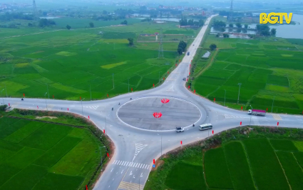 Cầu H&agrave; Bắc 2 kết nối niềm vui 2 tỉnh Bắc Giang - Bắc Ninh 