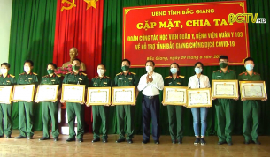 Chia tay đo&agrave;n c&ocirc;ng t&aacute;c Học viện Qu&acirc;n y, Bệnh viện 103