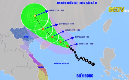 Bắc Giang chủ động ứng ph&oacute; với b&atilde;o số 1 