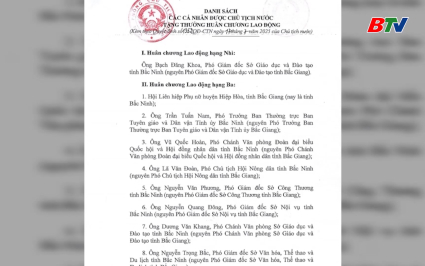 Chủ tịch nước tặng thưởng Hu&acirc;n chương Lao động cho 4 c&aacute; nh&acirc;n ng&agrave;nh y tế