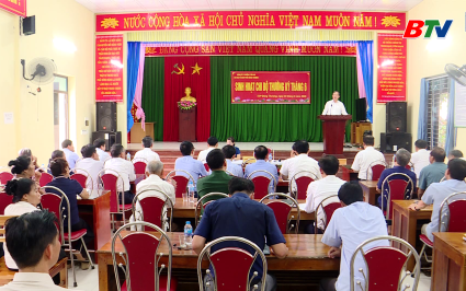 Chủ tịch UBND tỉnh dự sinh hoạt chi bộ tại phường T&acirc;n An 