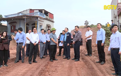 Chủ tịch UBND tỉnh kiểm tra dự &aacute;n trọng điểm tại Lục Ngạn v&agrave;  Lục Nam