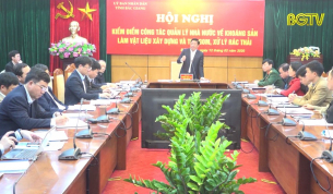Chủ tịch UBND tỉnh l&agrave;m việc về quản l&yacute; khai th&aacute;c kho&aacute;ng sản v&agrave; xử l&yacute; r&aacute;c thải 