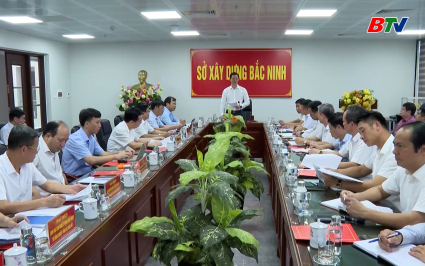 Chủ tịch UBND tỉnh l&agrave;m việc với Sở X&acirc;y dựng