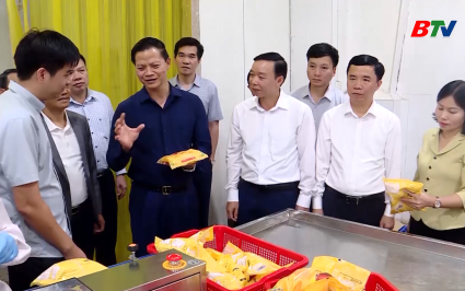 Chủ tịch UBND tỉnh thăm một số doanh nghiệp chế biến n&ocirc;ng sản