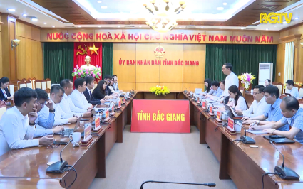 Chủ tịch UBND tỉnh l&agrave;m việc với c&ocirc;ng ty TNHH Aeon Mall Việt Nam 