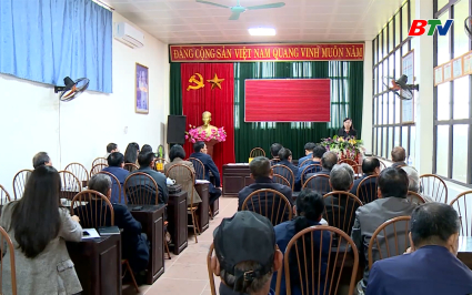 Chủ tịch Ủy ban MTTQ tỉnh dự sinh hoạt chi bộ tại cơ sở 