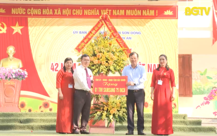 Ch&uacute;c mừng Ng&agrave;y Nh&agrave; gi&aacute;o Việt Nam tại huyện Sơn Động 