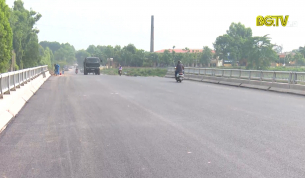 Cơ bản ho&agrave;n th&agrave;nh thi c&ocirc;ng quốc lộ 17 v&agrave; cầu Đồng qua địa b&agrave;n huyện T&acirc;n Y&ecirc;n