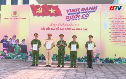 C&ocirc;ng an Bắc Ninh học tập v&agrave; l&agrave;m theo B&aacute;c v&igrave; nh&acirc;n d&acirc;n phục vụ