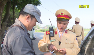 C&ocirc;ng an Lạng Giang tăng cường đảm bảo TTGT dịp cuối năm