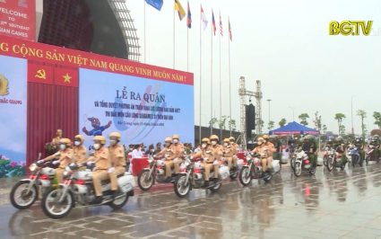 C&ocirc;ng an tỉnh Bắc Giang ra qu&acirc;n đảm bảo ANTT Sea Games 31
