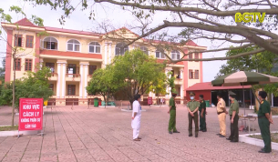 C&ocirc;ng an Y&ecirc;n Dũng tập trung cao cho c&ocirc;ng t&aacute;c ph&ograve;ng chống dịch Covid- 19