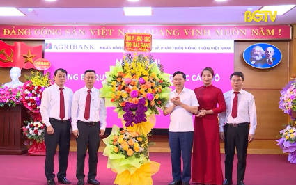 C&ocirc;ng bố Quyết định bổ nhiệm l&atilde;nh đạo Agribank Chi nh&aacute;nh Bắc Giang