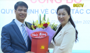 C&ocirc;ng bố quyết định bổ nhiệm mới 2 ph&oacute; trưởng ban D&acirc;n vận tỉnh ủy