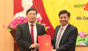 C&ocirc;ng bố quyết định bổ nhiệm Trưởng ban Nội ch&iacute;nh tỉnh ủy Bắc Giang
