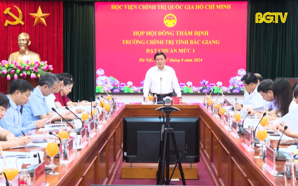 Trường Ch&iacute;nh trị tỉnh Bắc Giang đảm bảo điều kiện đạt chuẩn mức 1