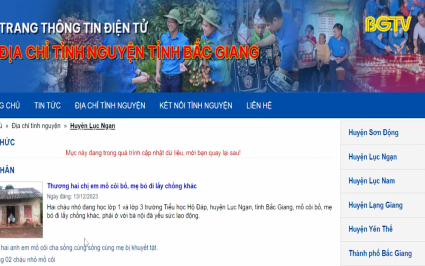 C&ocirc;ng tr&igrave;nh thanh ni&ecirc;n &ldquo;Bản đồ t&igrave;nh nguyện số&rdquo; 