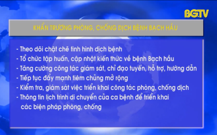 C&ocirc;ng văn khẩn trương ph&ograve;ng, chống dịch bệnh bạch hầu