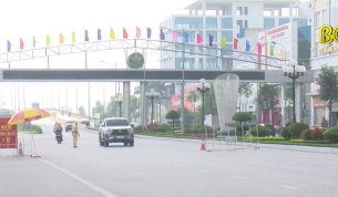 CSGT Th&agrave;nh phố Bắc Giang t&iacute;ch cực ph&ograve;ng chống dịch Covid- 19
