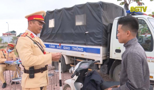 CSGT TP Bắc Giang tăng cường đảm bảo giao th&ocirc;ng dịp cuối năm