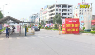 CSGT TP Bắc Giang t&iacute;ch cực tham gia ph&ograve;ng, chống dịch Covid-19