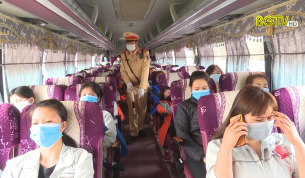 CSGT Y&ecirc;n Dũng: Kiểm so&aacute;t giao th&ocirc;ng, ph&ograve;ng chống dịch Covid-19