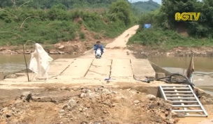Sơn Động: Ngầm tr&agrave;n Đồng Dầu xuống cấp nghi&ecirc;m trọng