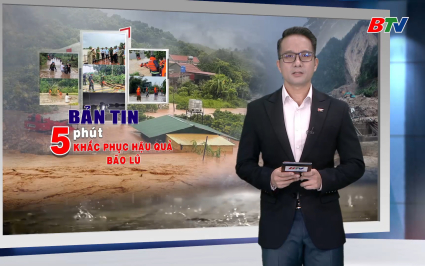 Bản tin 5 ph&uacute;t khắc phục hậu quả b&atilde;o lũ 15h ng&agrave;y 08-10-2025