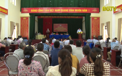 Đại biểu HĐND tỉnh tiếp x&uacute;c cử tri huyện Sơn Động