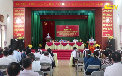 Đại biểu HĐND tỉnh tiếp x&uacute;c cử tri huyện Lục Ngạn