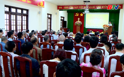 Đại hội cấp cơ sở, x&acirc;y dựng b&aacute;o c&aacute;o ch&iacute;nh trị s&aacute;t với thực tiễn sau s&aacute;p nhập 