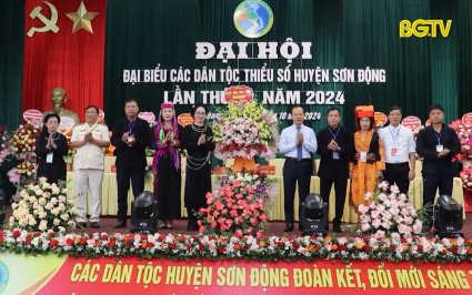 Đại hội đại biểu c&aacute;c d&acirc;n tộc thiểu số huyện Sơn Động lần thứ IV