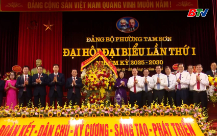 Đại hội đại biểu Đảng bộ phường Tam Sơn lần thứ I 
