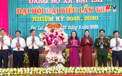 Đại hội đại biểu Đảng bộ x&atilde; Đại Lai lần thứ I 
