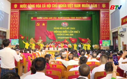 Đại hội đại biểu Đảng bộ x&atilde; Mỹ Th&aacute;i lần thứ I 