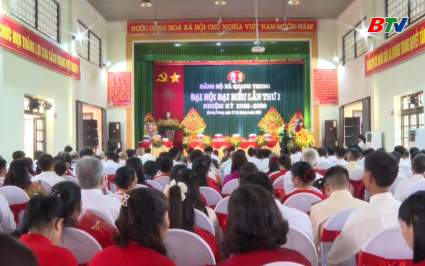 Đại hội đại biểu Đảng bộ x&atilde; Quang Trung lần thứ I 