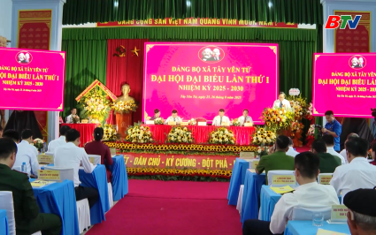 Đại hội đại biểu Đảng bộ x&atilde; T&acirc;y Y&ecirc;n Tử lần thứ I 