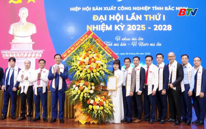Đại hội th&agrave;nh lập Hiệp hội Sản xuất C&ocirc;ng nghiệp tỉnh Bắc Ninh