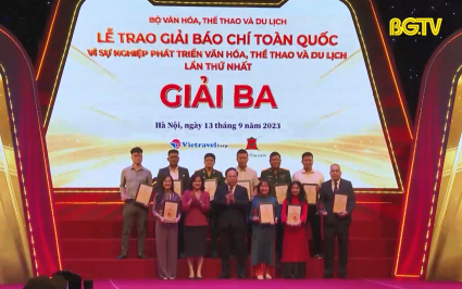 Đ&agrave;i PT&TH Bắc Giang đạt giải 3 Giải B&aacute;o ch&iacute; to&agrave;n quốc &ldquo;V&igrave; sự nghiệp ph&aacute;t triển VHTT&DL&rdquo;