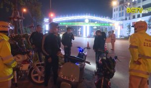 Đảm bảo an to&agrave;n giao th&ocirc;ng đ&ecirc;m giao thừa
