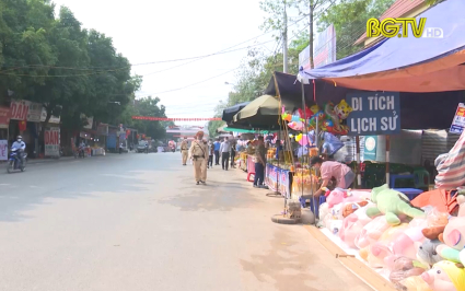 Đảm bảo ANTT, an to&agrave;n giao th&ocirc;ng lễ hội Y&ecirc;n Thế